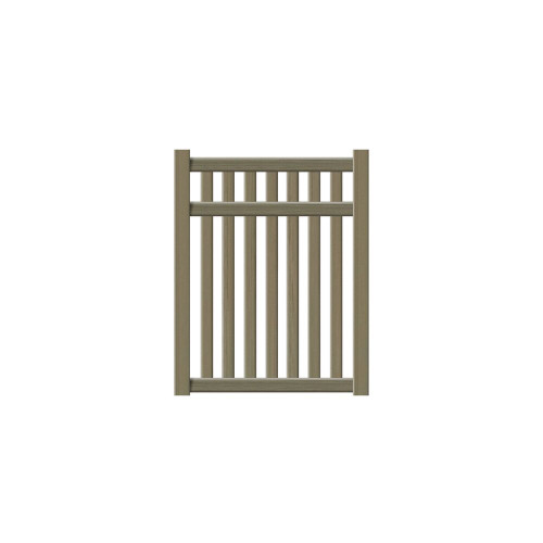 Catalyst Norwalk TimberGrain Closed Picket PreAssembled Gate - Arctic Blend Catalyst Norwalk TimberGrain Closed Picket PreAssembled Gate - Arctic Blend
