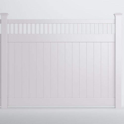 Chesapeake Standard White Vinyl Privacy Fence Panel