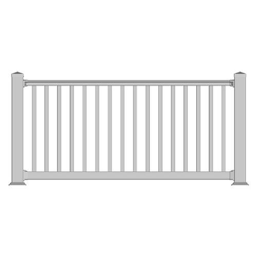 200 Series Model Level Railing Lifestyle - Manufacturer Drawing
