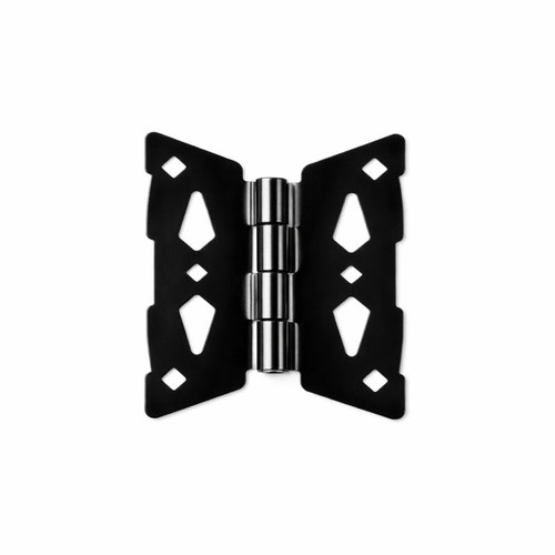 8" Black Heavy Duty Contemporary Butterfly Hinge for Wood Gates