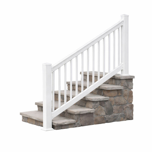 1000 Series Model Vinyl Railing Stair Section - White