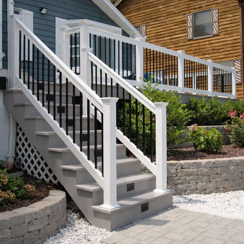1000 Series Whitmer 36" Stair Railing on Front Porch