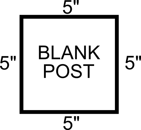 Catalyst 5" x 5" Vinyl Blank Post Graphic
