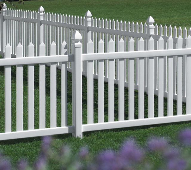 Bufftech Danbury Vinyl Fence Sections White, Almond, Clay