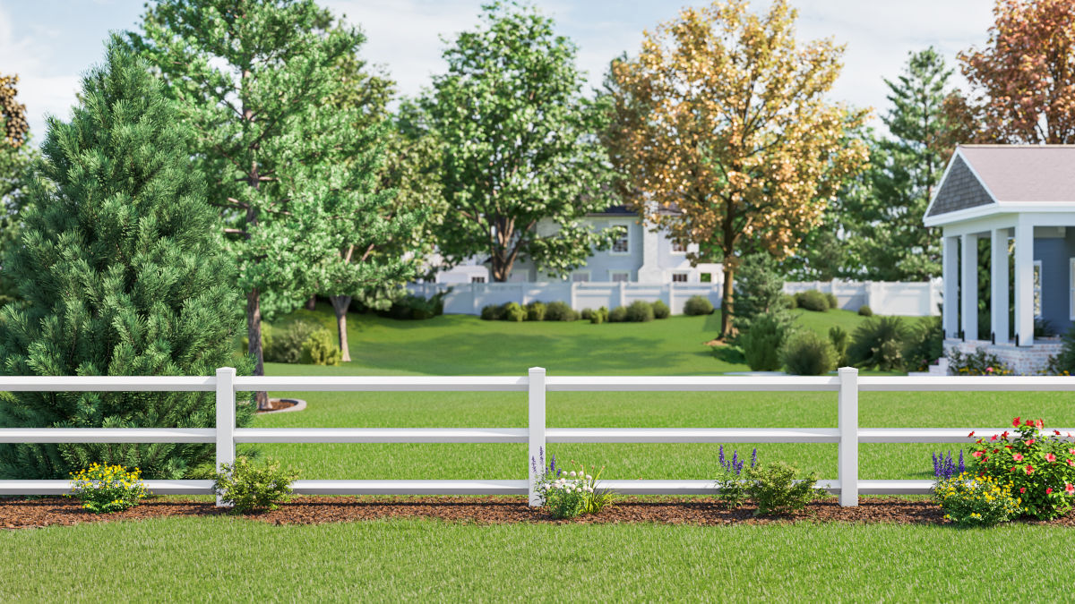 Catalyst Sierra White Diamond Ranch Rail Fence