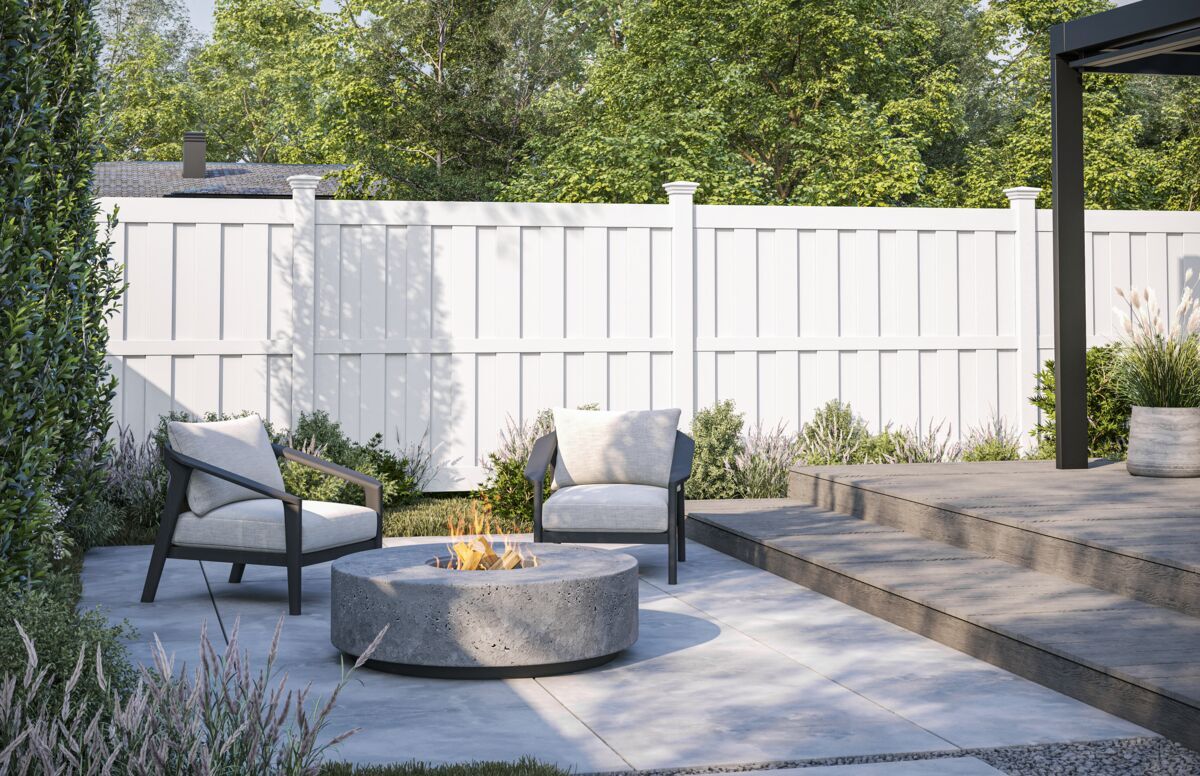 Montauk Board-On-Board Vinyl Privacy Fence