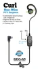 CURL 1-Wire PTT Earpiece with USBc Connector