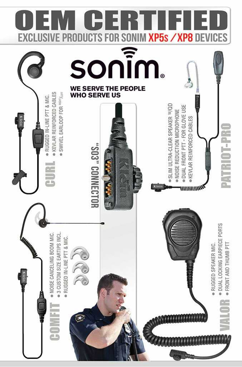 PATRIOT-PRO 2-Wire Earpiece - Sonim kleinelectronics.com 109.95