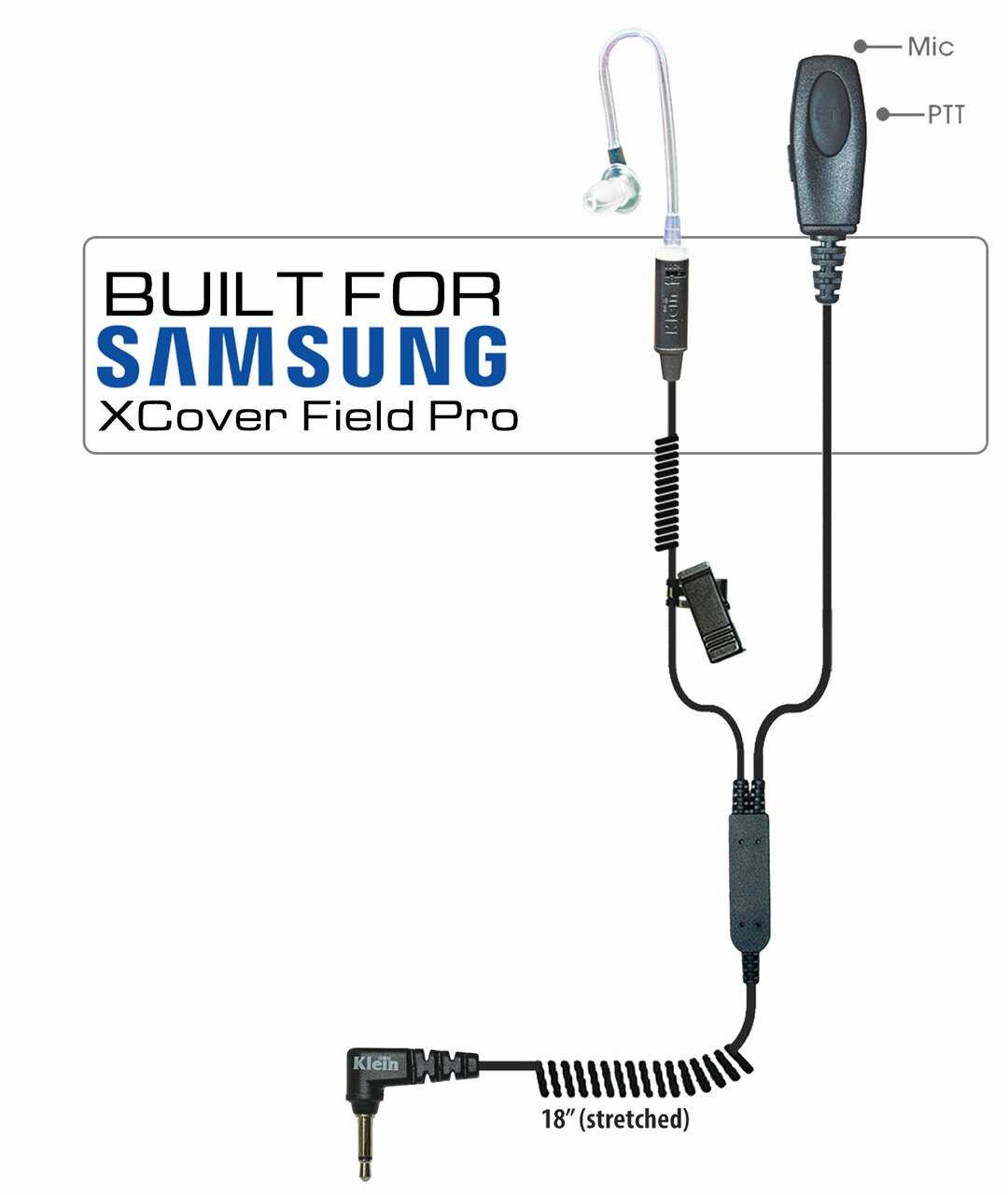 PATRIOT-PRO 2-Wire Pro PTT Earpiece for XCoverFieldPro