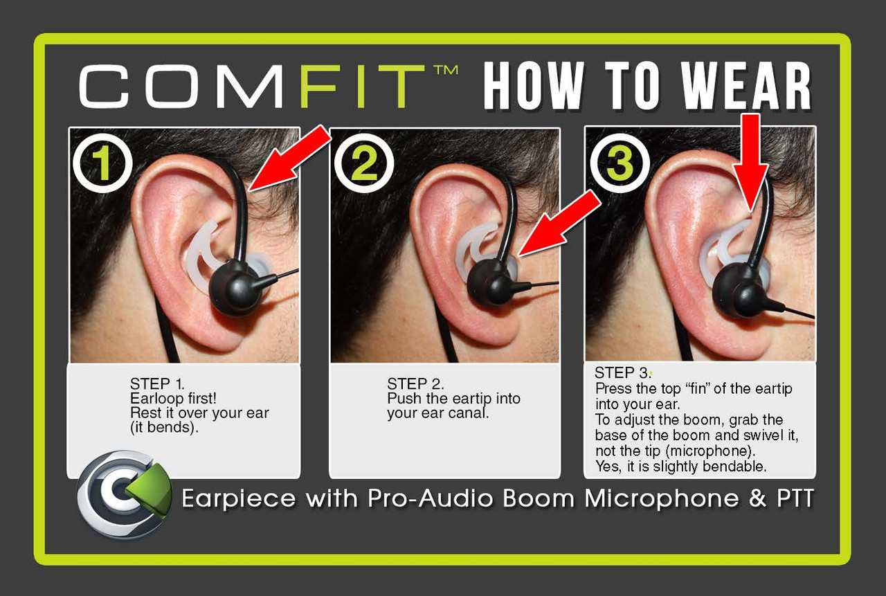Modular Comfit® Noise Canceling Boom Microphone