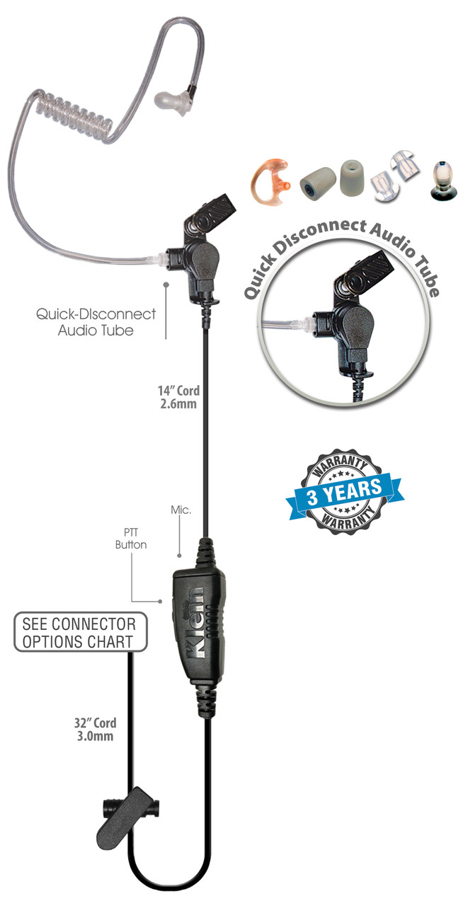 STAR 1-Wire PTT Radio Earpiece