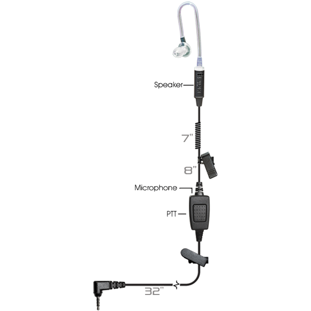 TRIUMPH 1-Wire PTT Earpiece (3.5mm pin) - Motorola [[product_type]] kleinelectronics.com 74.95