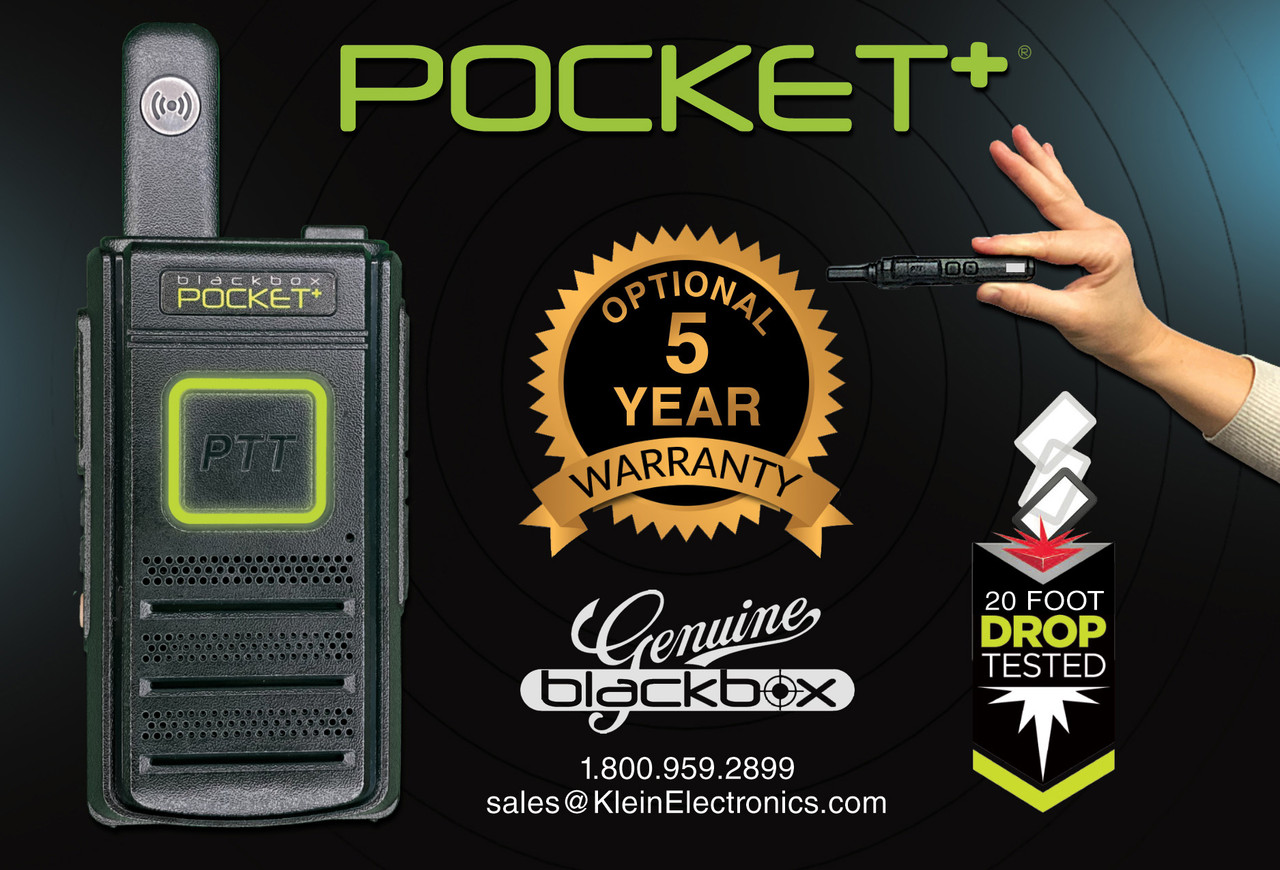 Pocket+ UHF Radio w/Kenwood Connector