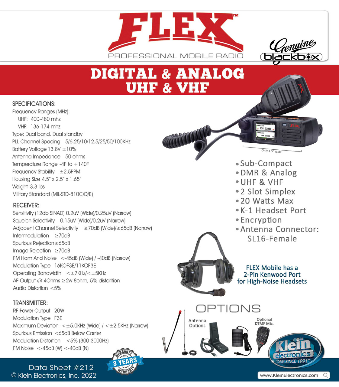 FLEX Professional Mobile Radio [[product_type]] kleinelectronics.com 449.95