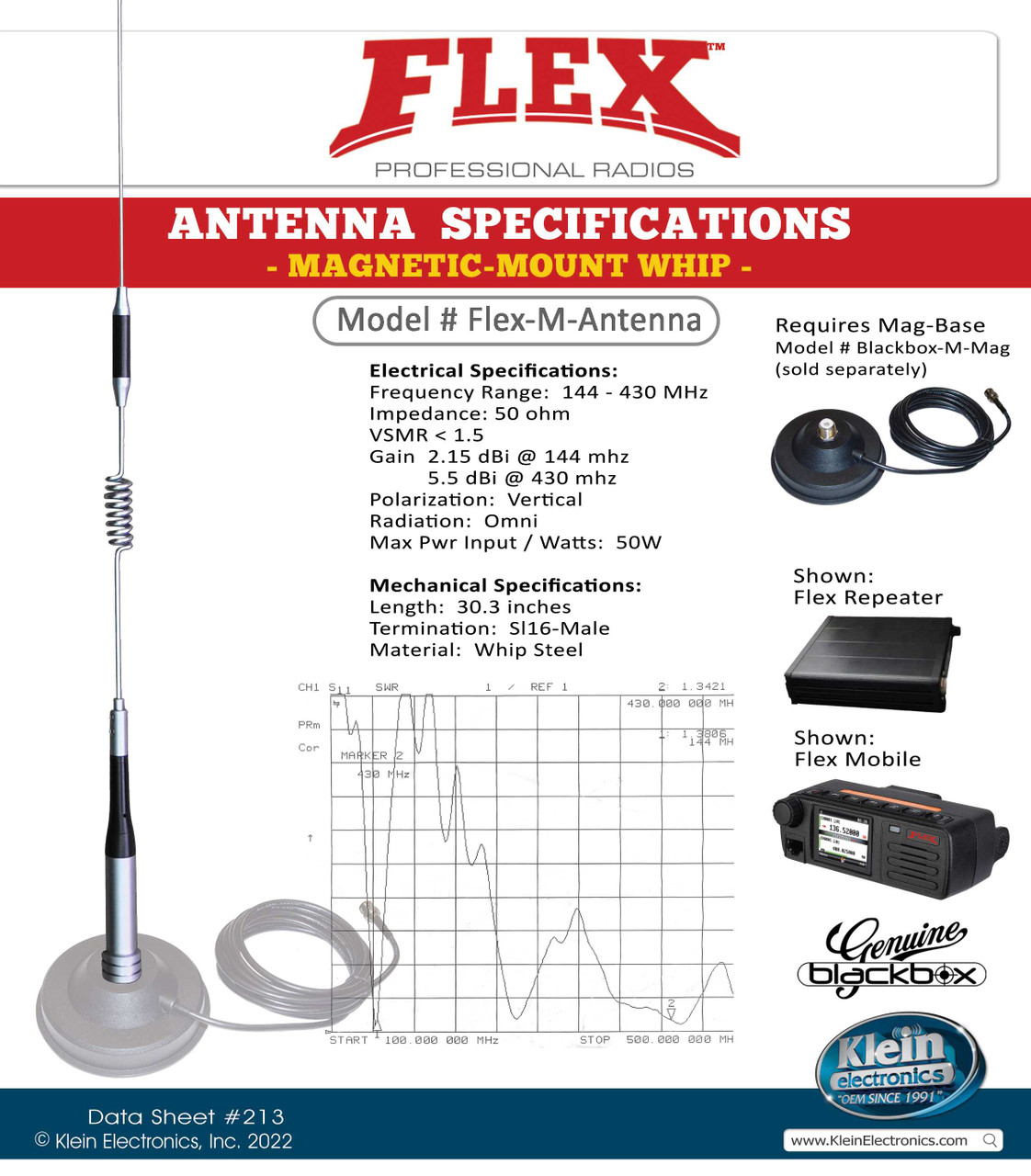 Flex Mobile Antenna - 2-Way Radio Accessories