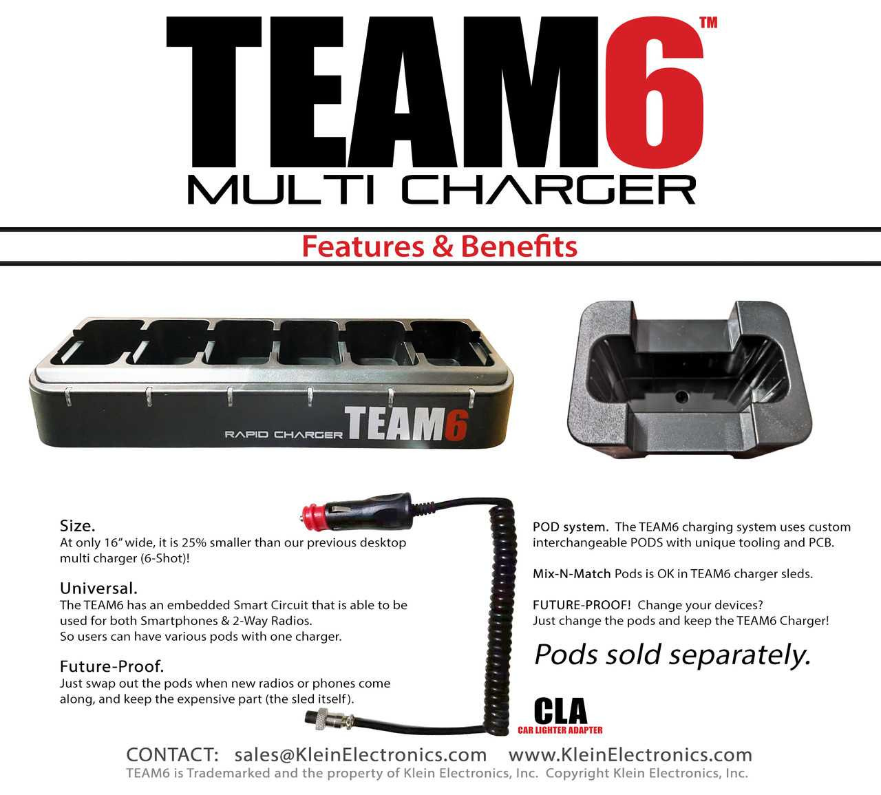 TEAM6 MULTI-CHARGER For SAMSUNG XCover Field Pro [[product_type]] kleinelectronics.com 261.95