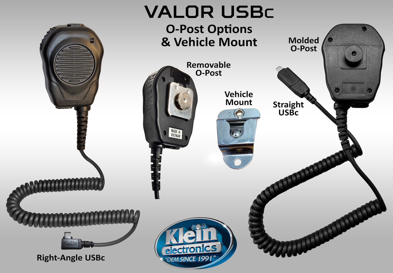 VALOR Shoulder Speaker Microphone with USBc Connector