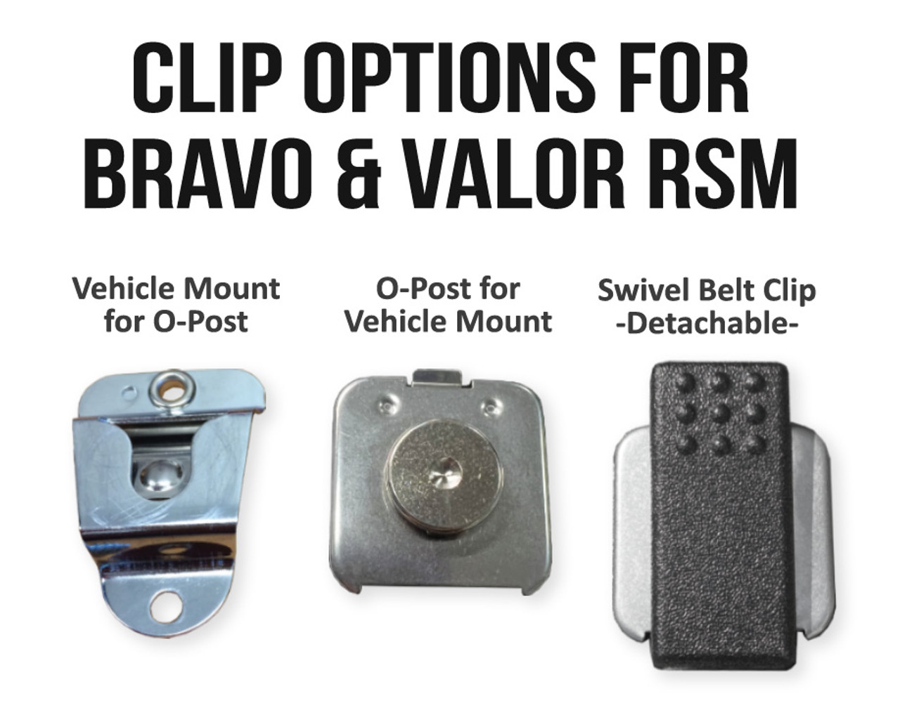 Vehicle Mount for O-Post - 2-Way Radio Accessories