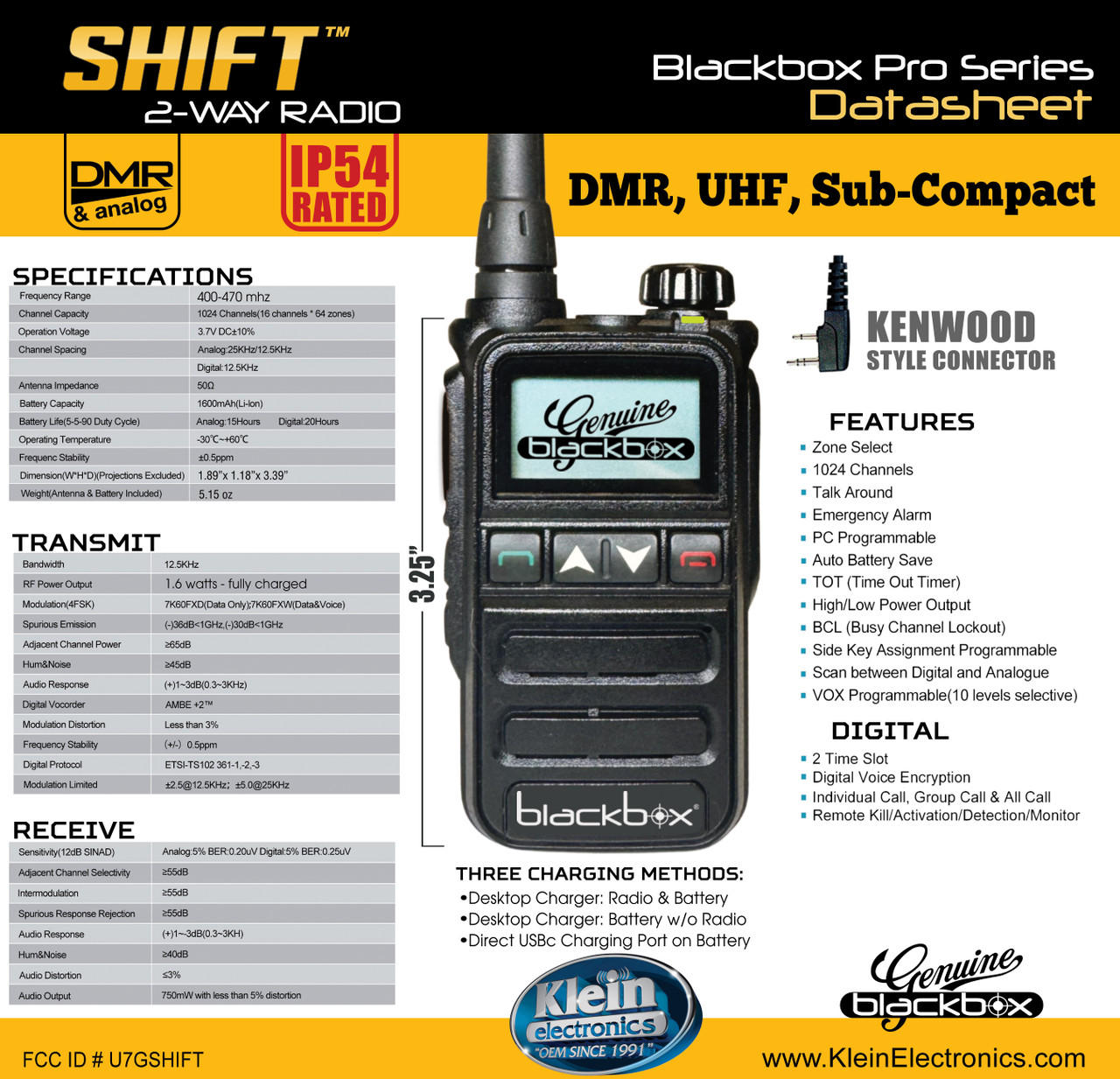 SHIFT - DMR  two-way radio