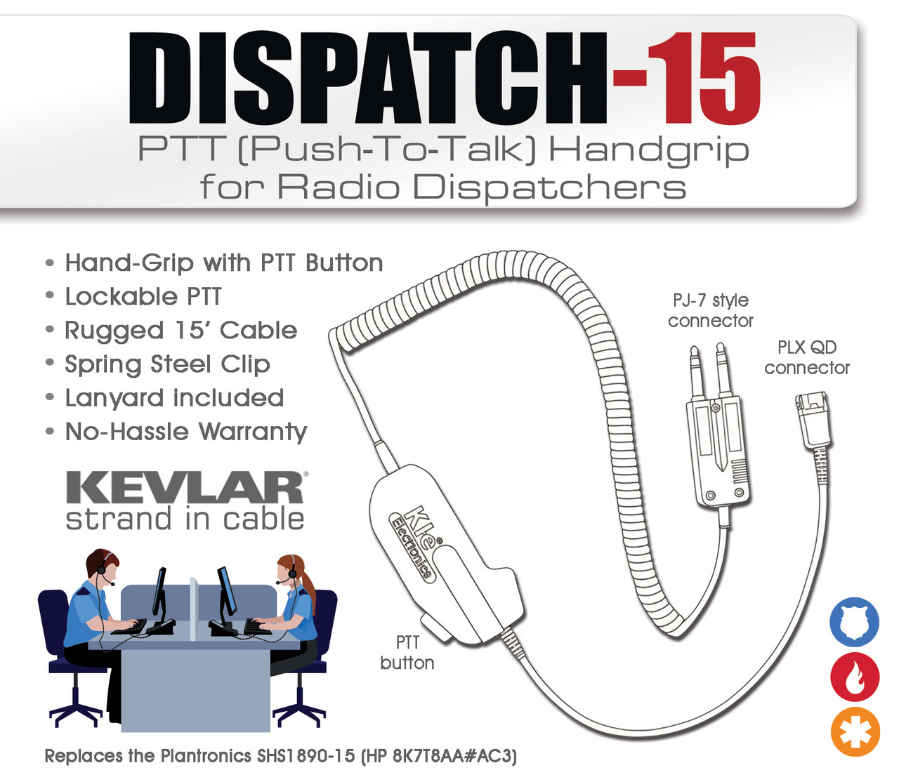 SHS1890 PUSH-TO-TALK AMPLIFIER Dispatch adaptor
