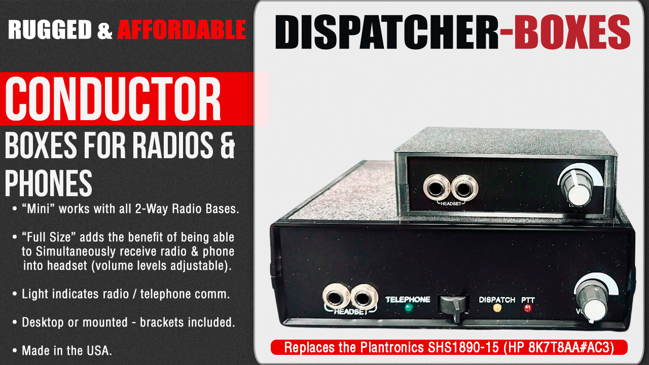 DISPATCH-25   (PTT with 25' Cable) replaces Plantronics SHS1890