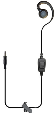 CURL 1-Wire PTT Earpiece with 3.5mm Connector For Motorola
