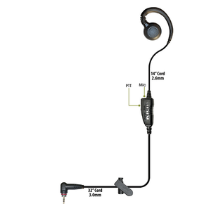 CURL 1-Wire PTT Earpiece for Hytera