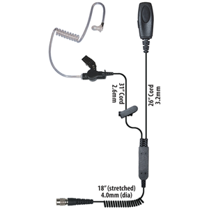 Patriot 2-Wire Surveillance Earpiece Quick-Disconnect Patriot 2-Wire Surveillance Earpiece Quick-Disconnect