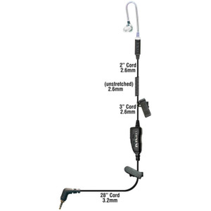STAR-PRO Single-Wire PTT Earpiece for Kyocera