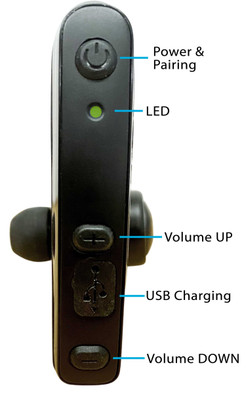 Blu-Talk Bluetooth PTT Earpiece