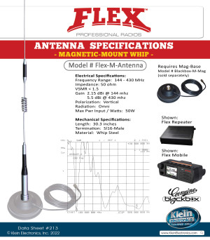 Flex Mobile Antenna [[product_type]] kleinelectronics.com 39.95