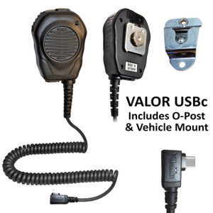 Valor RSM with vehicle mount and O post on back of mic.