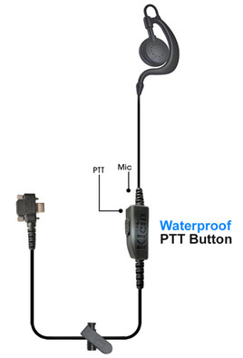 Agent C-Ring Single-Wire PTT Earpiece for Sonim SP PRO