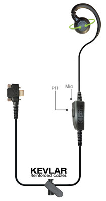 CURL 1-Wire PTT Waterproof Earpiece For Sonim XP PRO