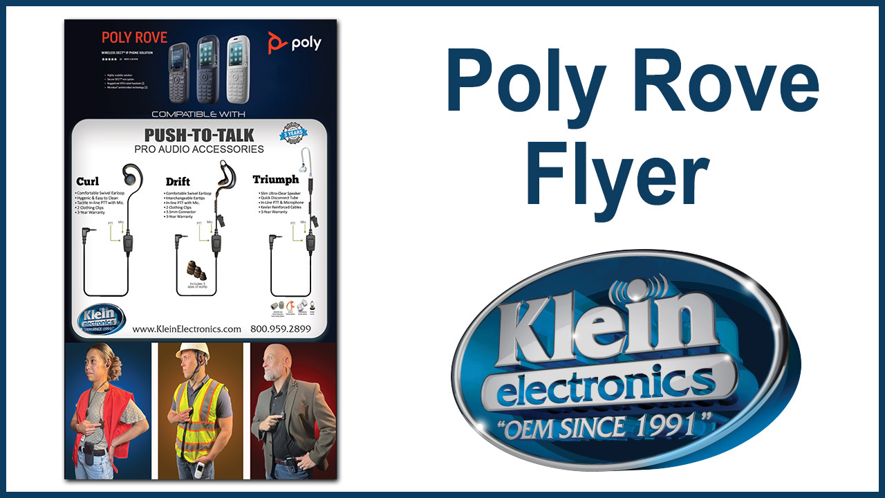 Poly Rove Push to Talk Documents | Klein Electronics