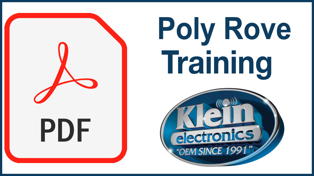 Poly Rove Push to Talk Documents | Klein Electronics
