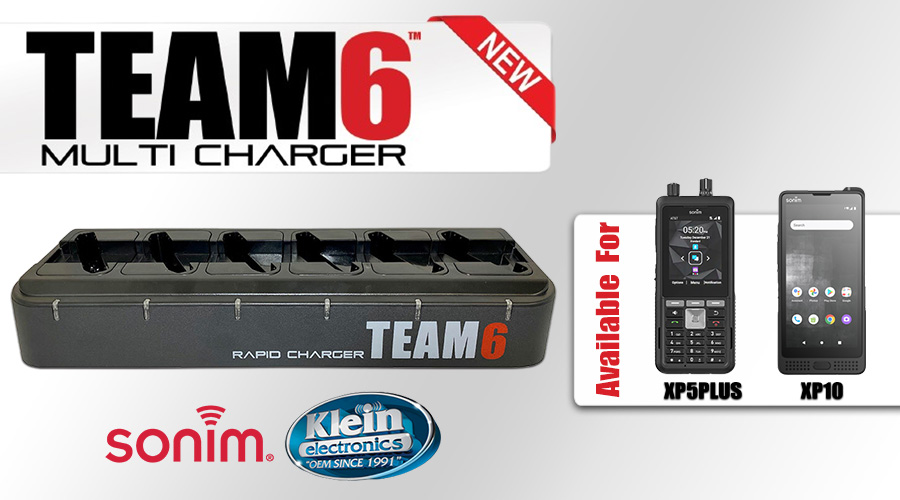 Klein Electronics TEAM6 Multi-Charger Now Exclusively Available for Sonim XP5plus and XP10