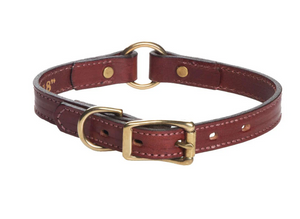 Mendota Narrow Hunt Leather Collar - Chestnut Mendota Narrow Hunt Leather Collar - Chestnut