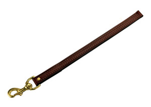 Mendota 12 Inch Leather Steady Tab - Chestnut - 3/4" x 12" Mendota 12 Inch Leather Steady Tab - Chestnut - 3/4" x 12"