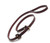 Mendota Leather Flat Slip Lead - Chestnut