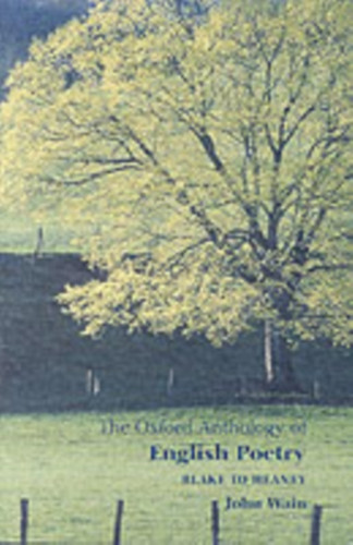 The Oxford Anthology of English Poetry Volume II 9780192804228 Paperback