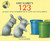 Little Rabbits: Gray Rabbit's 123 9780753441114 Paperback