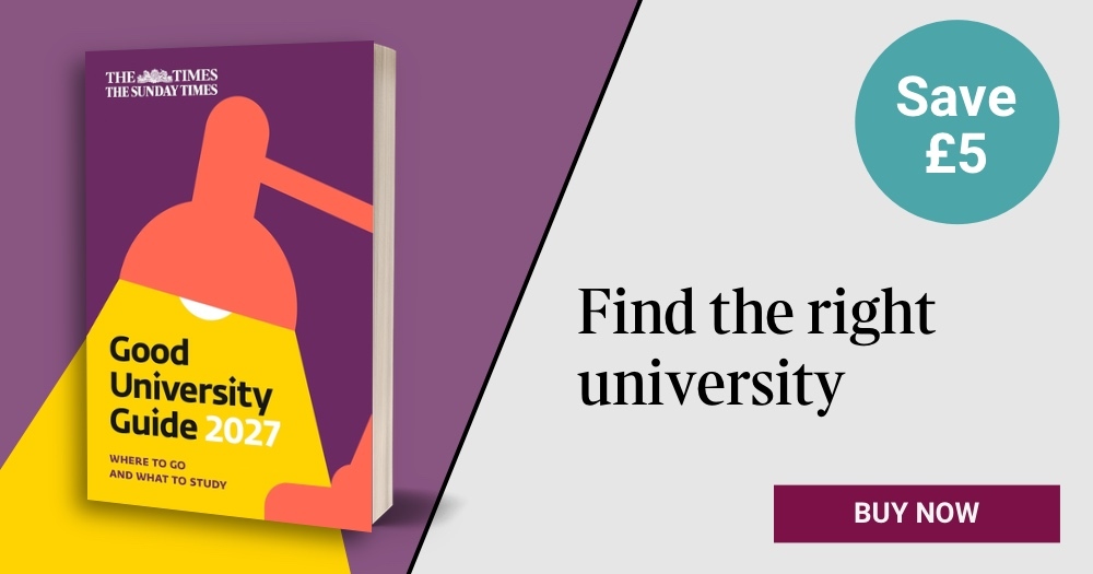 The Times Good University Guide 2027. Save £5 at the Times Bookshop