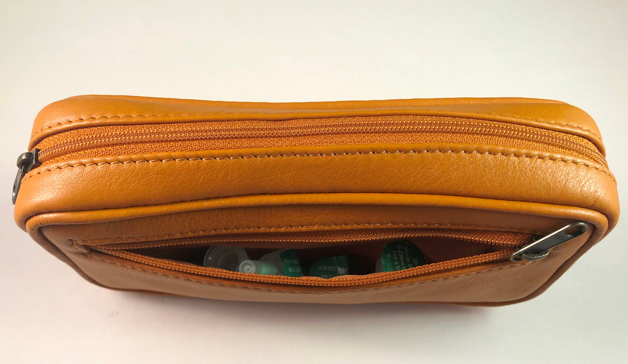 Leather Diabetic Carrying Case