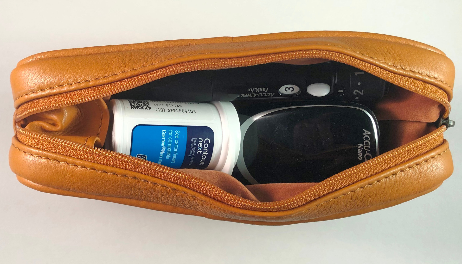 Leather Diabetic Carrying Case
