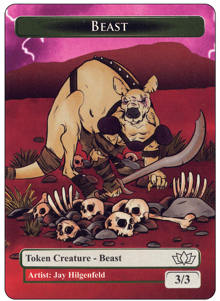Custom Aussie token - Kangaroo Beast