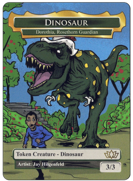 Custom Aussie token - Dinosaur
