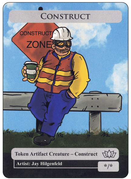 Custom Aussie token - Construct Road Worker