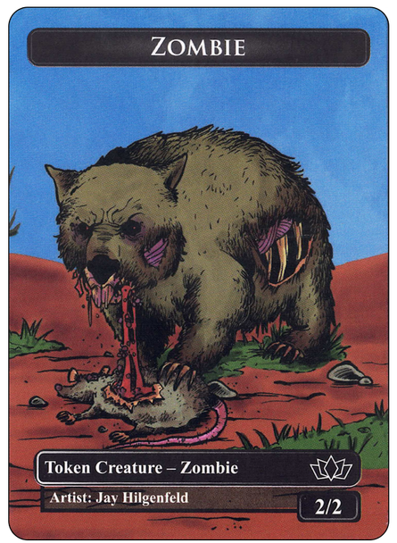 Custom Aussie token - Zombie