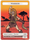 Custom Aussie token - Warrior kid